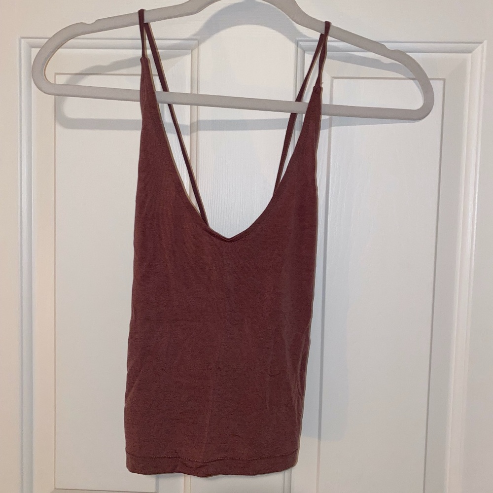 PacSun Cropped Cross-Back Tank Top